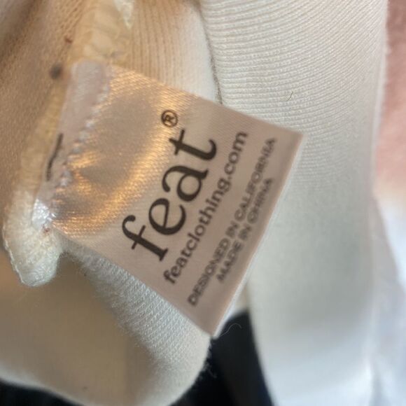 Feat x Helen Owen blanketblend crew neck ombre soft textured pullover sweater xl - Picture 8 of 9